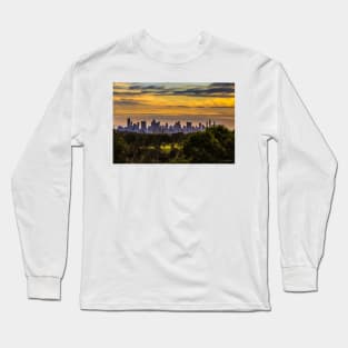 Melbourne Sunset from Yarra Boulevard Long Sleeve T-Shirt